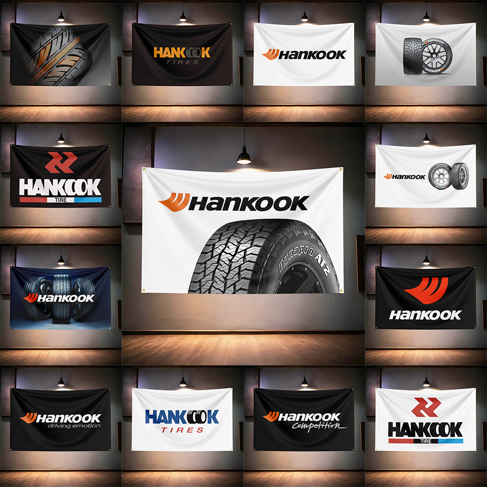 Auto Repair Shop Banners - Han-kooks Tires Flag 3x5ft 90x150cm For