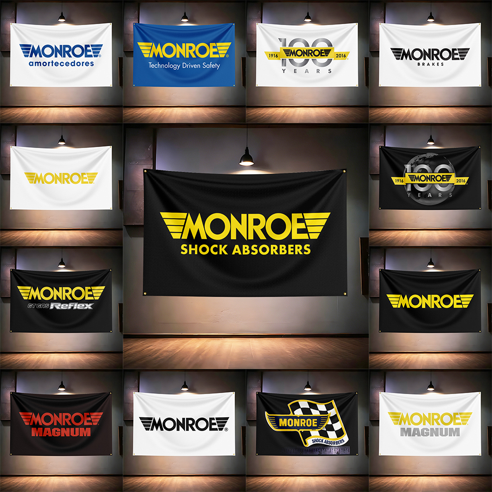 Mon-roes Shocks Flag 3x5ft 90x - Auto Repair Shop Banners 리뷰 및 가격