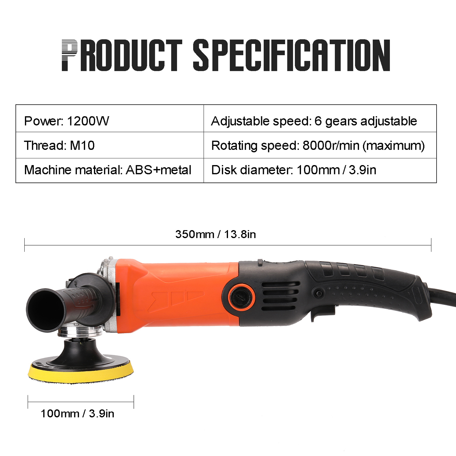 1200W 220V Automotive Polisher - Orbital Polisher Da 리뷰 및 가격