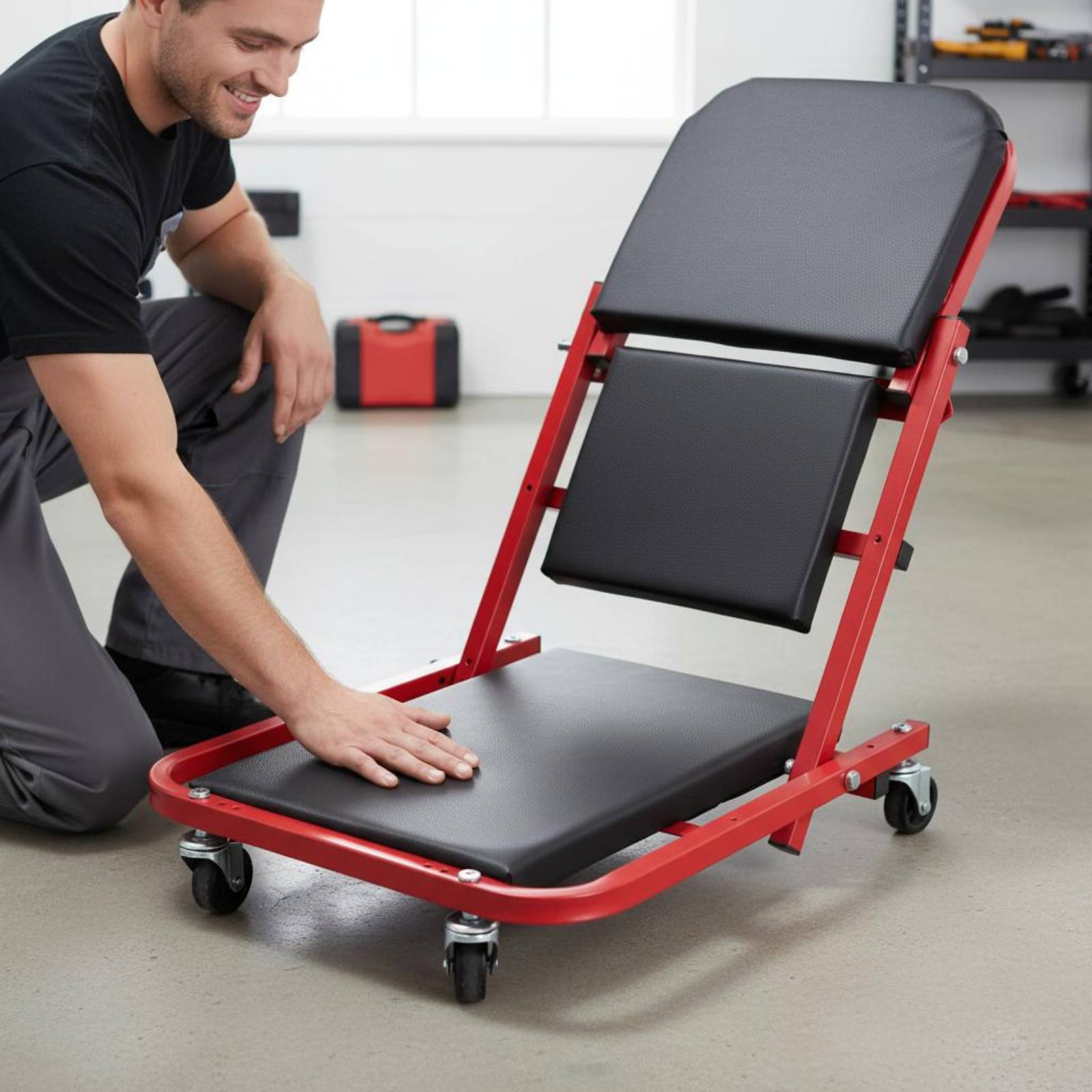 Folding Creeper Seat Foldable  - Garage Creeper Roller 리뷰 및 가격