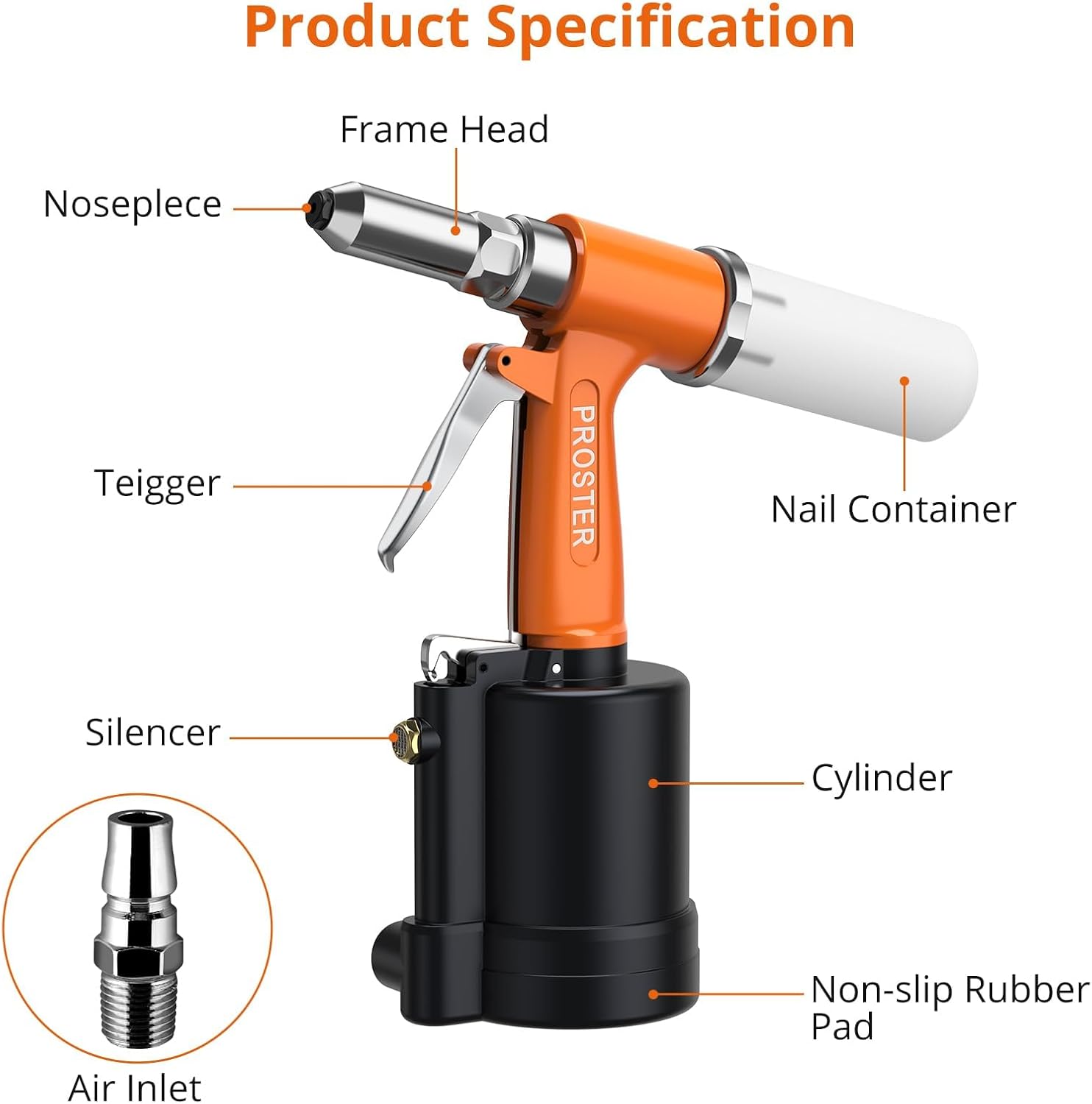Air Hydraulic Riveter 2.4-4.8m - Rivet Gun Air 리뷰 및 가격