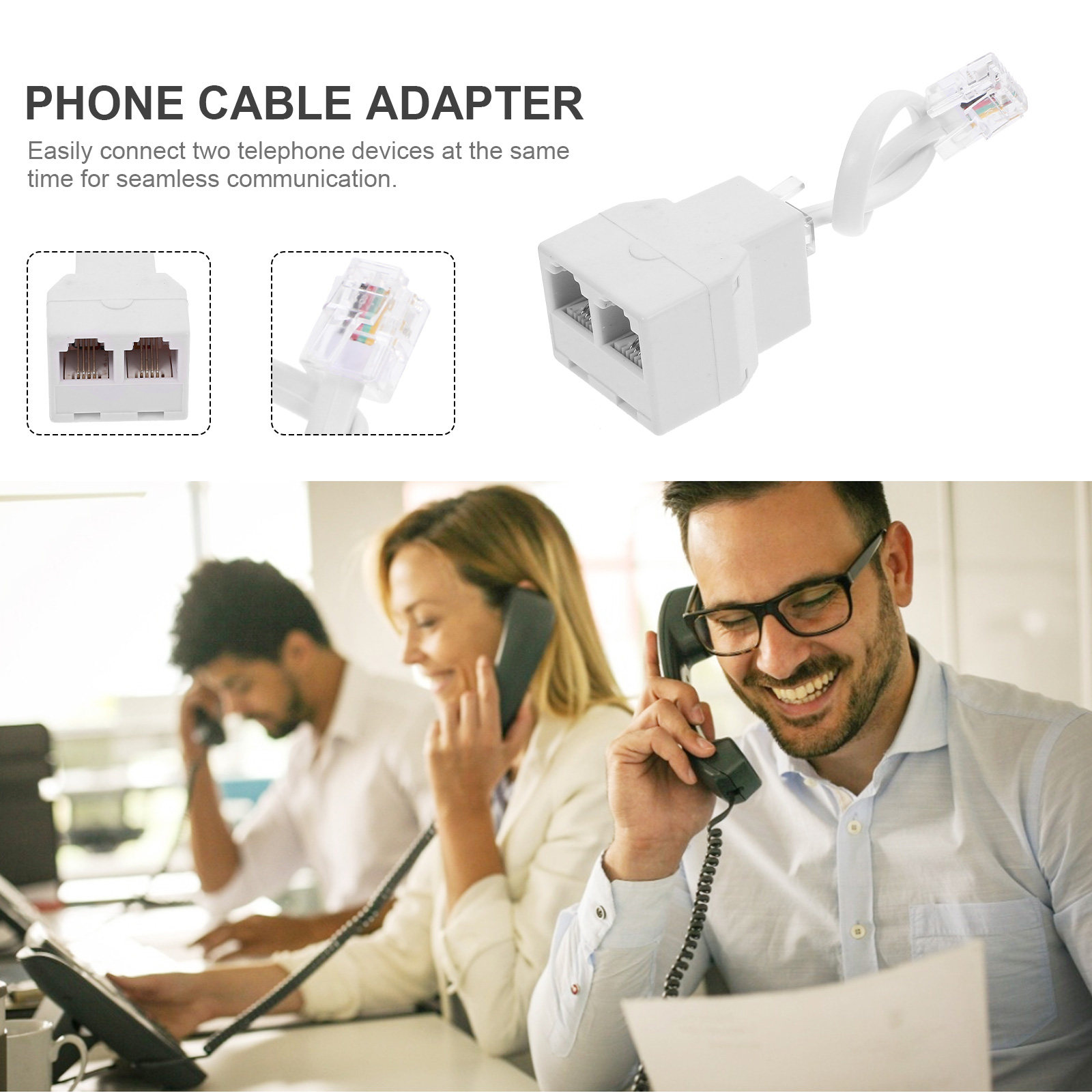 Telephone Line Splitter Detach - Transmission Jack Adapter 리뷰 및 가격
