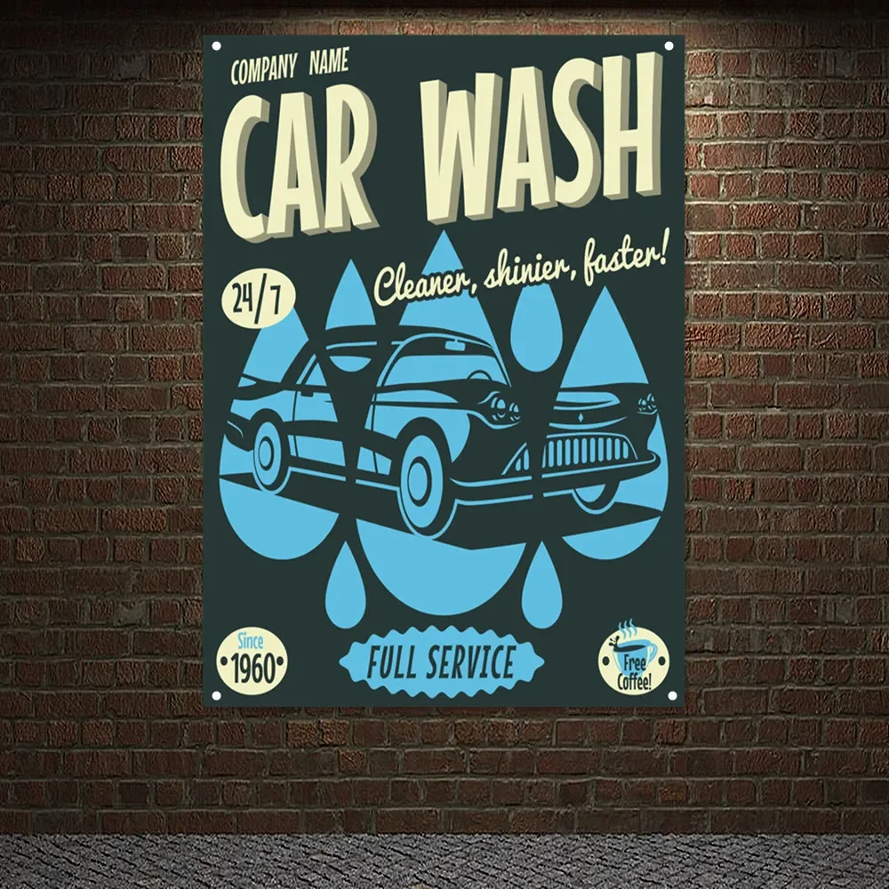 Vintage CAR WASH FULL SERVICE  - Auto Repair Shop Banners 리뷰 및 가격