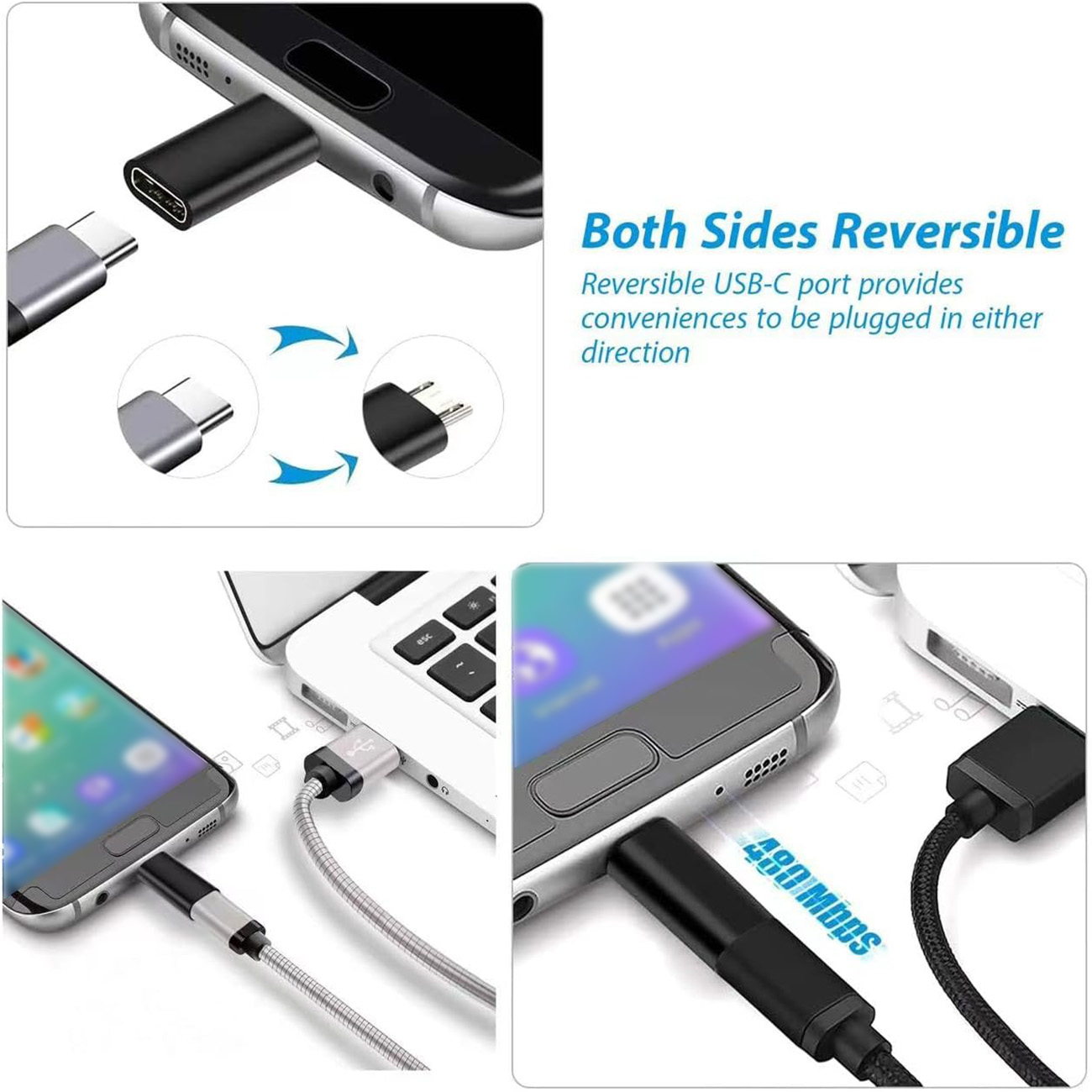 USB Type C Female to Micro USB - Transmission Jack Adapter 리뷰 및 가격