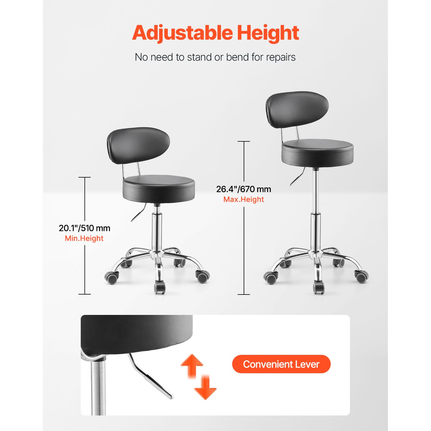 Shop Stool with Backrest, Pneu - Garage Creeper Roller 리뷰 및 가격