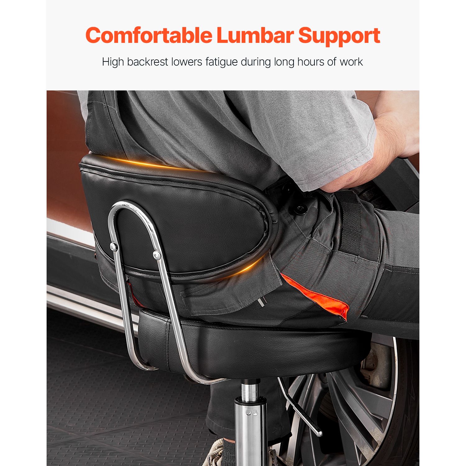 Shop Stool with Backrest, Pneu - Garage Creeper Roller 리뷰 및 가격