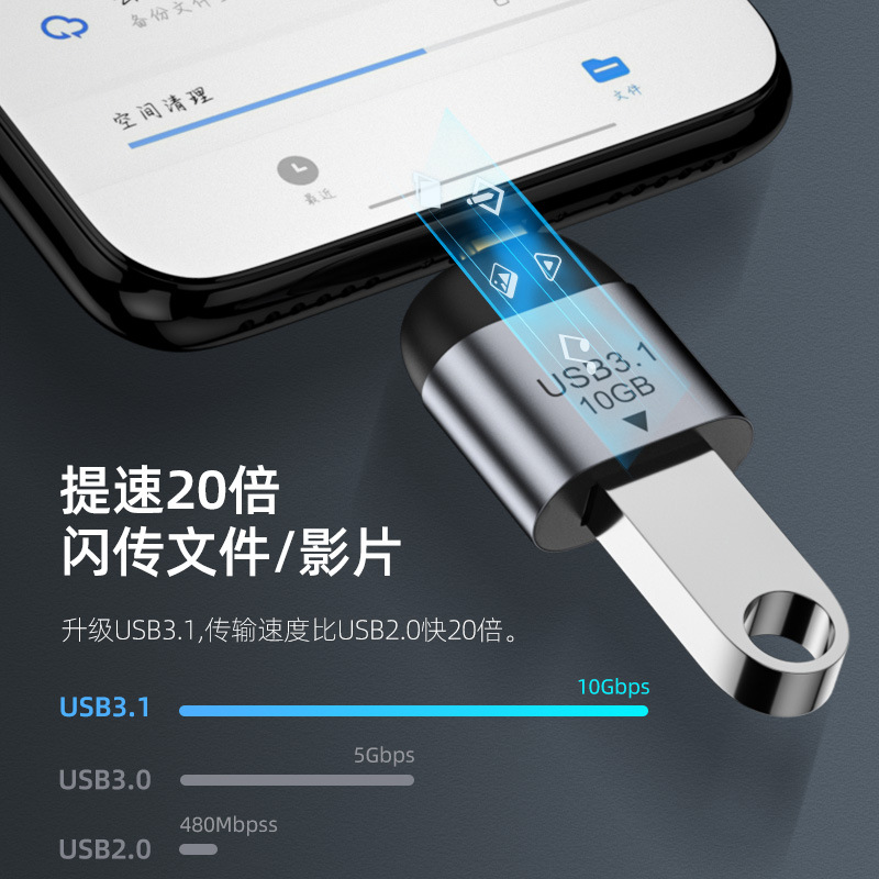 For TYPE-C to USB3.1 female in - Transmission Jack Adapter 리뷰 및 가격
